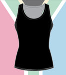 Female Back Print South African Flag running vest