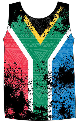 Male South African Flag run vest