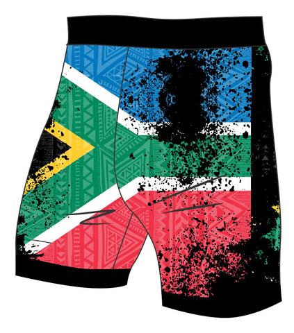 Female South African Flag run/paddle shorts (2424)