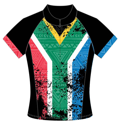 Female South African Flag Pro cycle Jersey