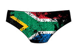 Male brief swimsuit- South African Flag