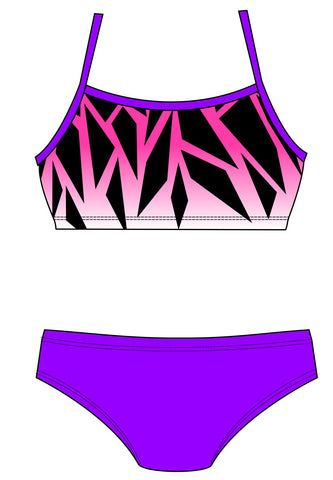 Female 2 Piece Training Bikini - Shards