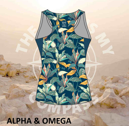 Alpha & Omega Trust His Timing Tropical  Run Vest (3164)