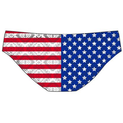 Men's Brief Swimsuit - American Flag