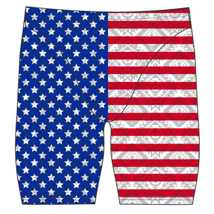 Men's Jammer Swimsuit - American Flag
