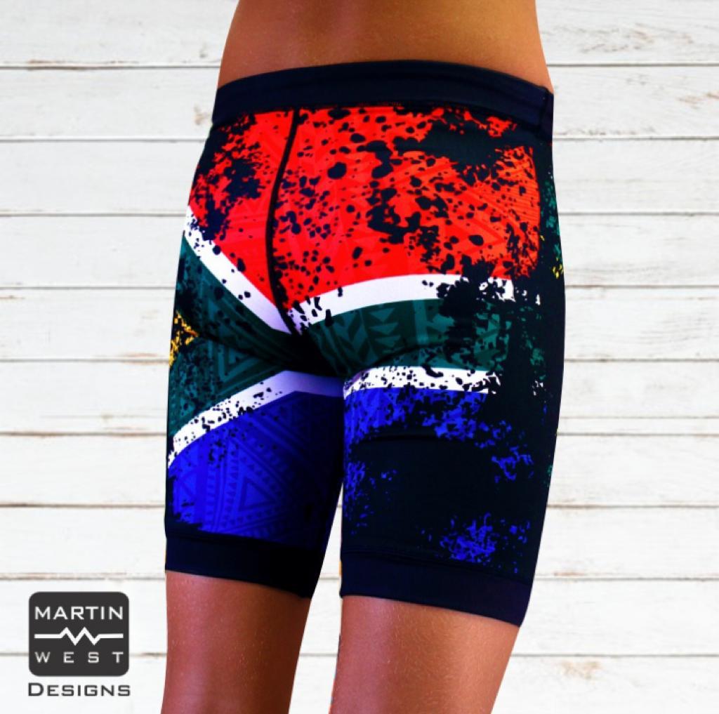 Male SA Flag run/paddle/swim set