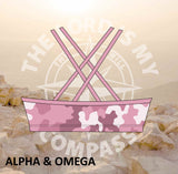 Alpha And Omega Be Strong Pink camo Bikini Top
