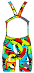 Female kneeskin swimsuit - Brushstrokes