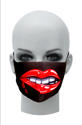 Ultimate Comfort Reusable Face Mask Cheeky lips