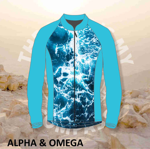 Alpha And Omega Lord Is My Compass Print Trail Jacket