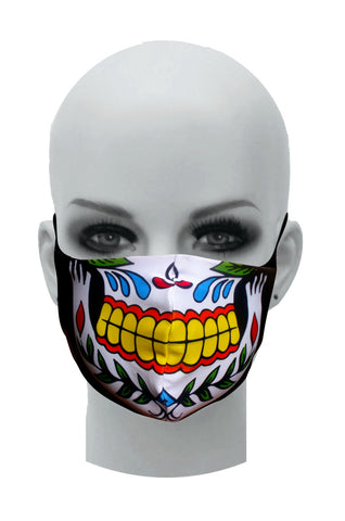 Ultimate Comfort Reusable Face Mask Day of the Dead