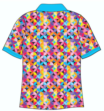 Ladies Golf Shirt – Geo Petals (3053)