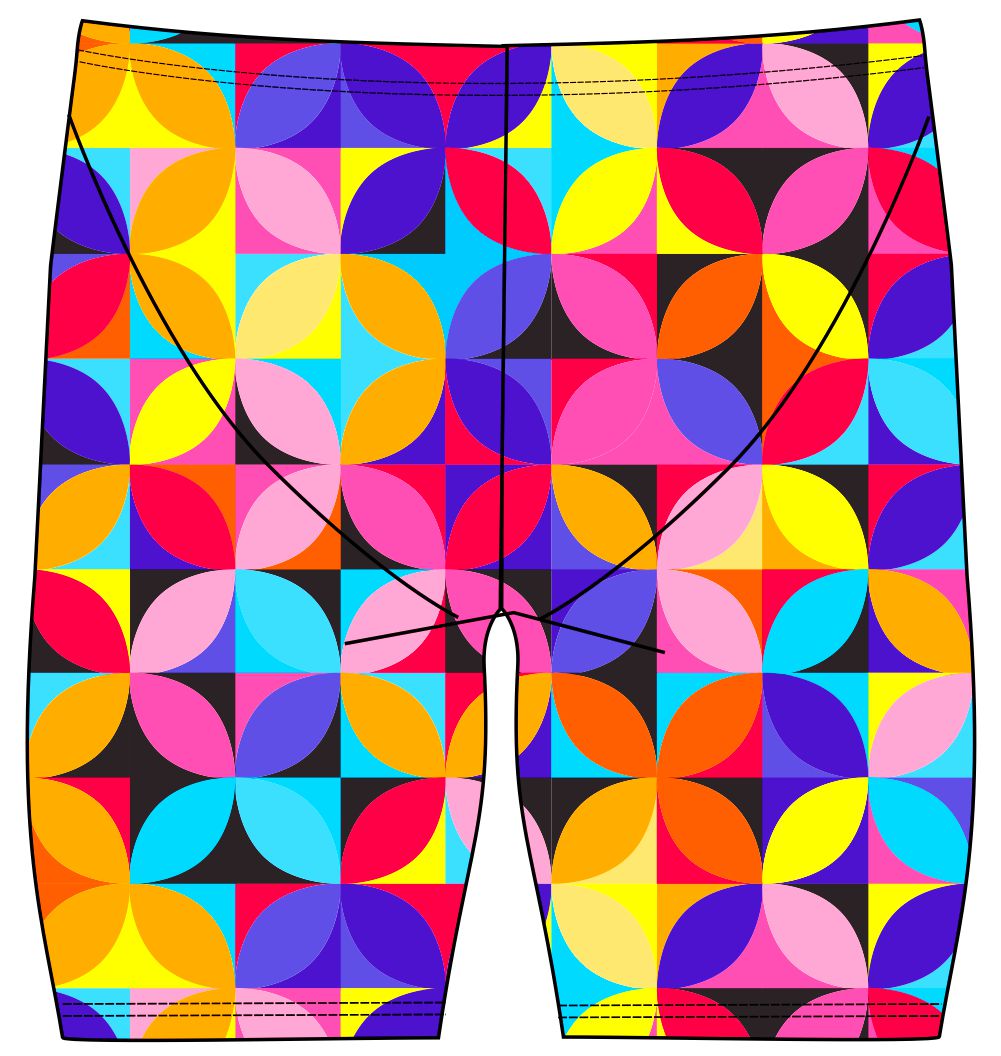 Male jammer swimsuit - Geo petals