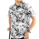 Tropical Grey Technical Golf Shirt
