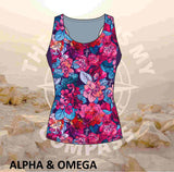 Alpha & Omega Purple Floral Run Vest