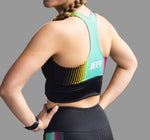 JEFF Ladies Active Crop Top Reversible-Black