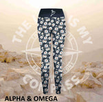 Alpha And Omega Daisy Print Athleisure Tights