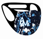 Ultimate comfort reusable face mask Aqua Martina Print