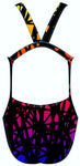 Female fastback swimsuit- Neon Web