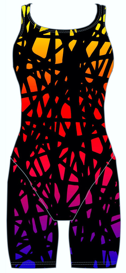 Women's Kneeskin Swimsuit – Neon Web Print | Martin West Designs
 (2889)