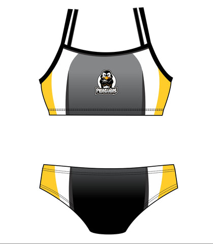 Female 2 piece training bikini -  PENGUINS