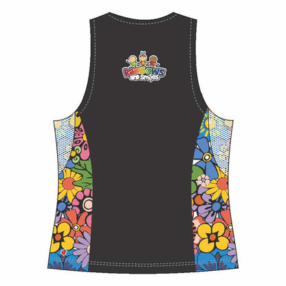 Rainbows & Smiles Active Male Floral Bees Run Vest