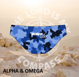 Alpha And Omega Warrior Blue Camo Bikini Bottom