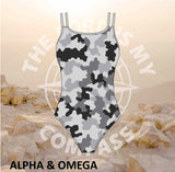 Alpha And Omega Strength Grey Camo Full Costume