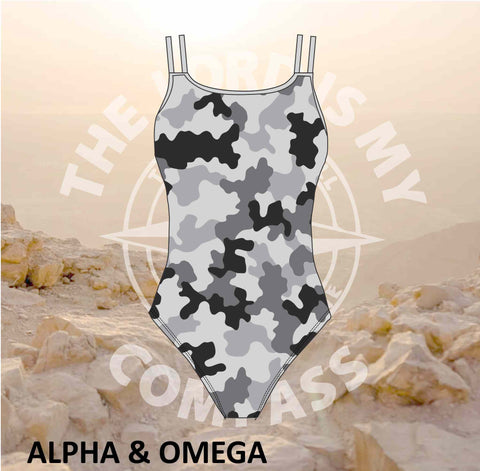 Alpha And Omega Strength Grey Camo Full Costume
