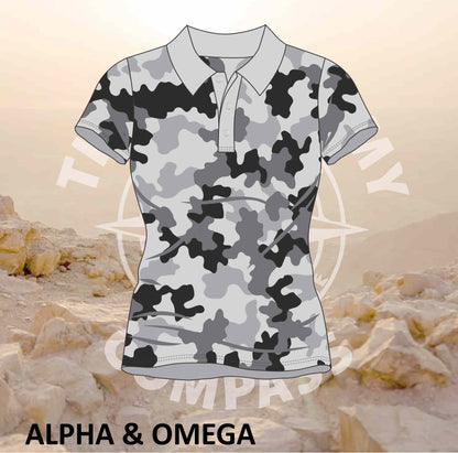 Ladies Golf Shirt – Strength Grey Camo