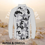 Alpha And Omega Strength Grey Camo Print Trail Jacket