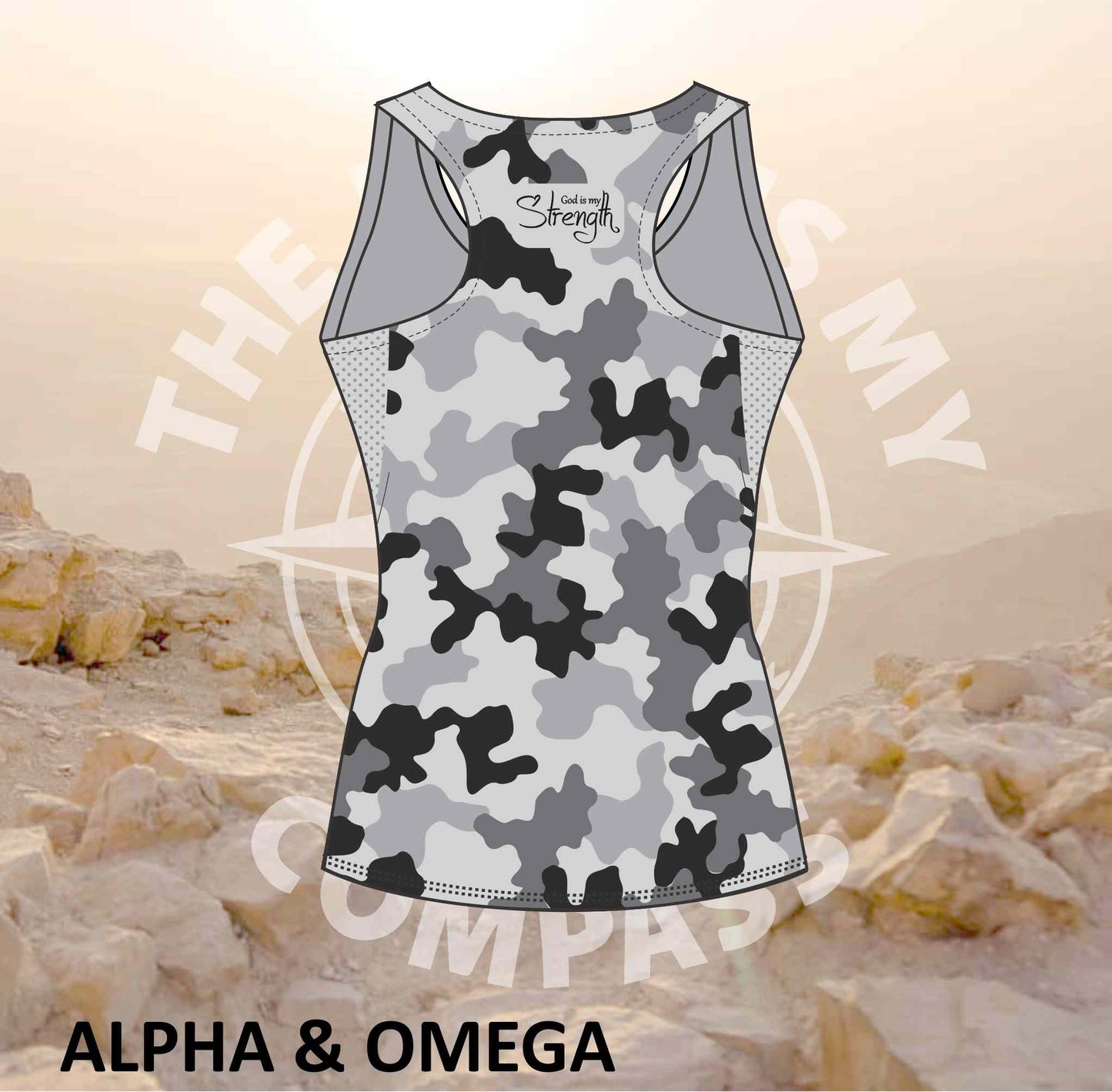 Alpha & Omega Strength Grey Camo Run Vest
