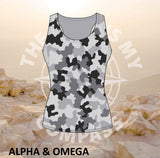 Alpha & Omega Strength Grey Camo Run Vest