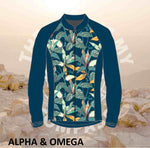 Alpha And Omega Trust his Timing Tropical Print Trail Jacket