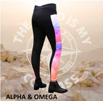 A&O Watercolor Jesus Loves You Equestrian Tights