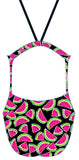 Female fastback swimsuit -  Watermelons